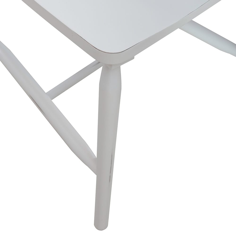 Liberty Furniture - Capeside Cottage Spindle Back Side Chair - White  in Porcelain White & Royal Black - 224-C4000S-W veiw 8