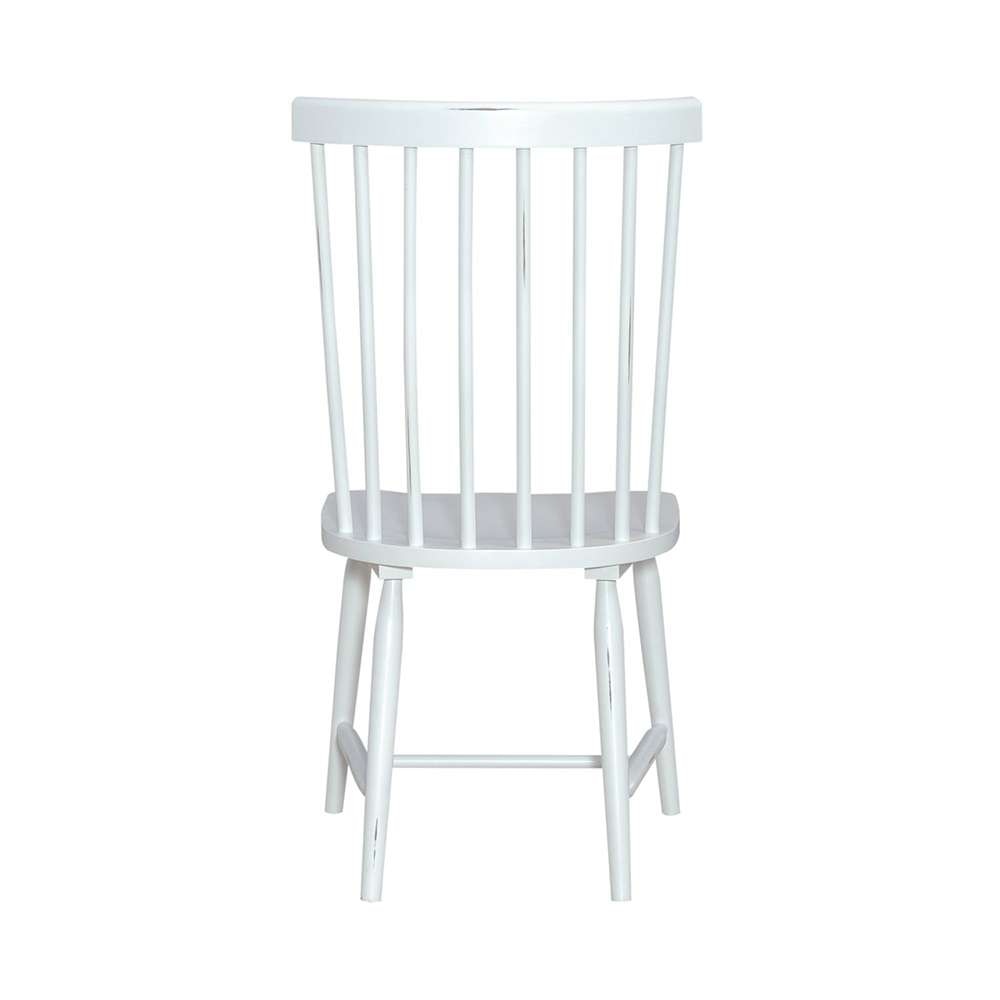 Liberty Furniture - Capeside Cottage Spindle Back Side Chair - White (RTA) (Set of 2) - 224-C4000S-W veiw 3