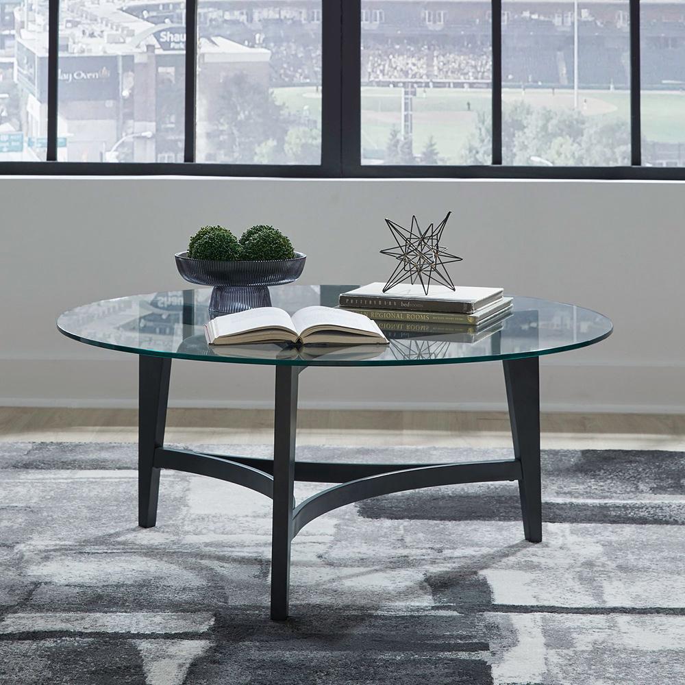 Liberty Furniture - Capri Round Cocktail Table in Espresso - 644-OT1010 veiw 7