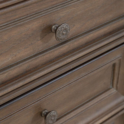 Liberty Furniture - Carlisle Court 3 Drawer Night Stand with Charging Station in Chestnut w/ Dusty Wax - 502-BR61 veiw 11