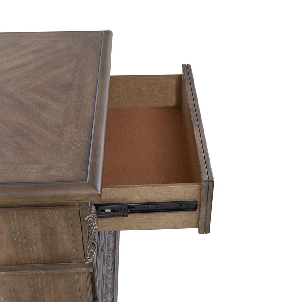 Liberty Furniture - Carlisle Court 3 Drawer Night Stand with Charging Station in Chestnut w/ Dusty Wax - 502-BR61 veiw 13