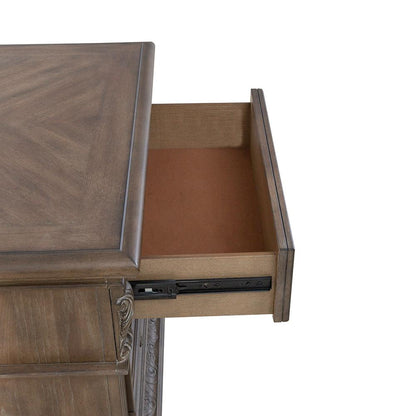 Liberty Furniture - Carlisle Court 3 Drawer Night Stand with Charging Station in Chestnut w/ Dusty Wax - 502-BR61 veiw 13