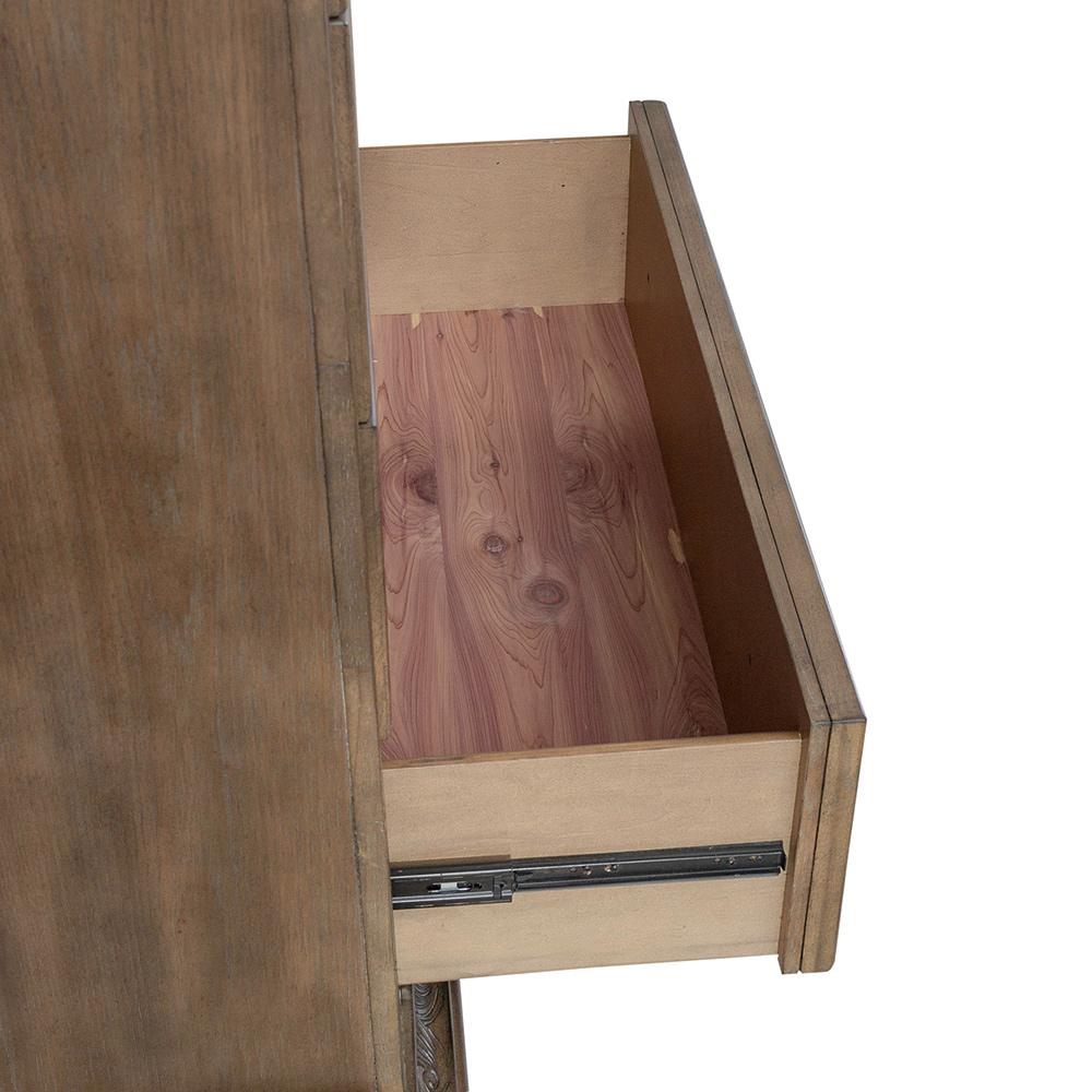 Liberty Furniture - Carlisle Court 5 Drawer Chest in Chestnut w/ Dusty Wax - 502-BR41 veiw 10