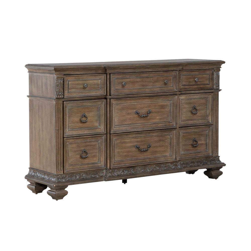 Liberty Furniture - Carlisle Court - 9 Drawer Dresser in Brown - 502-BR31 view 2