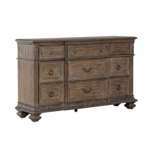 Liberty Furniture - Carlisle Court - 9 Drawer Dresser in Brown - 502-BR31 view 2
