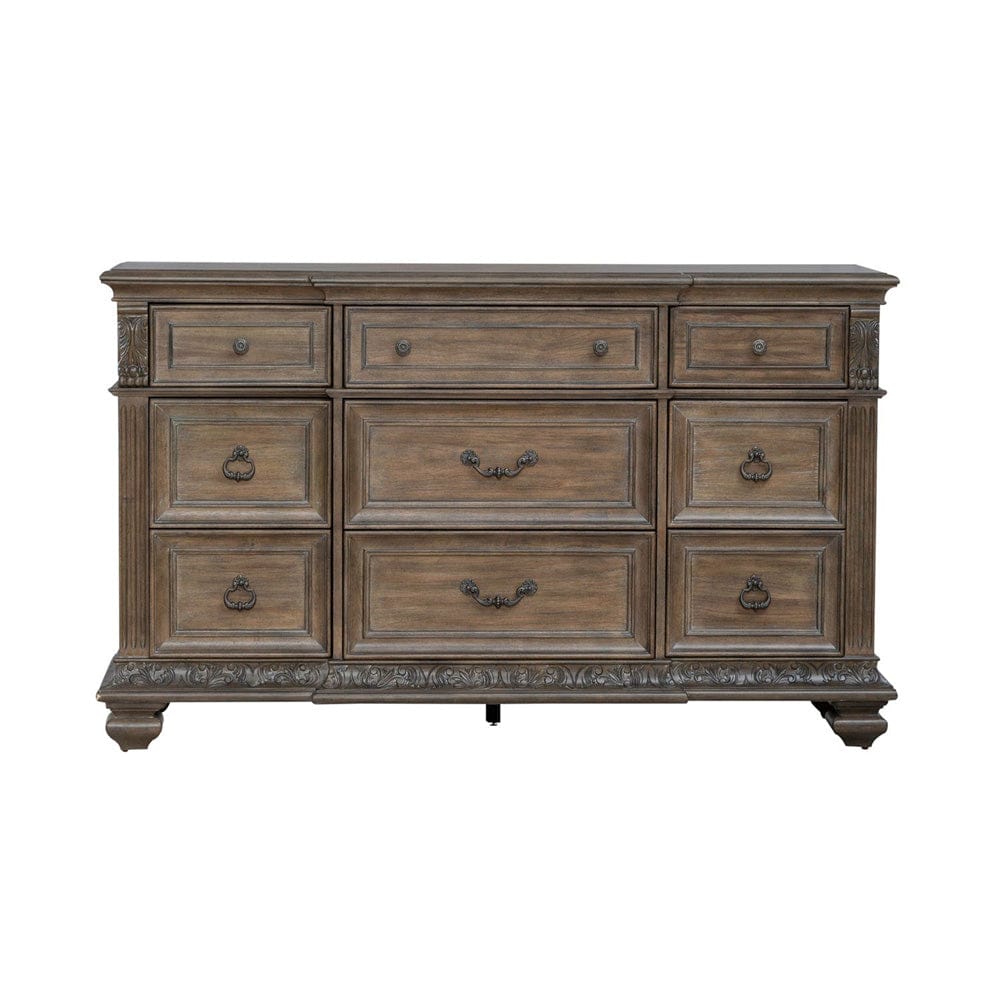 Liberty Furniture - Carlisle Court - 9 Drawer Dresser in Brown - 502-BR31 view 3