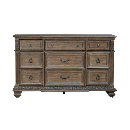 Liberty Furniture - Carlisle Court - 9 Drawer Dresser in Brown - 502-BR31 view 3