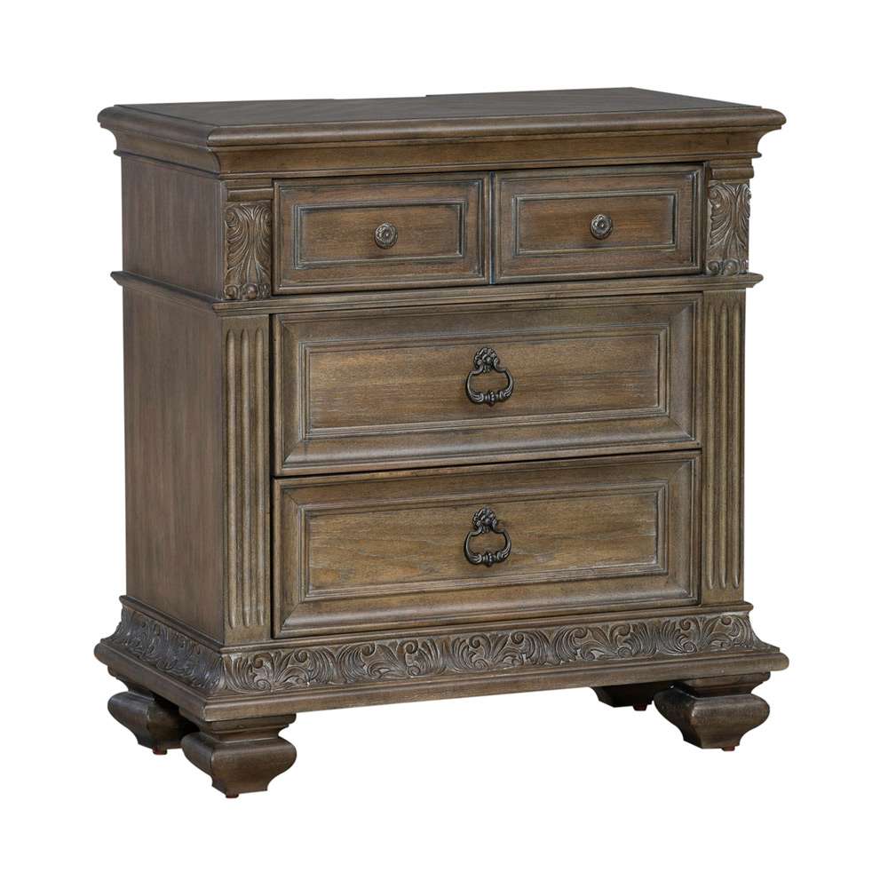 Liberty Furniture - Carlisle Court Bedside Chest with Charging Station - 502-BR62 veiw 2
