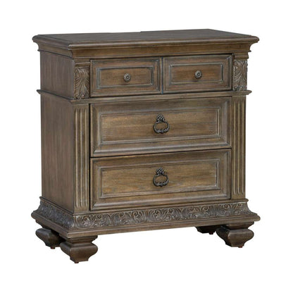 Liberty Furniture - Carlisle Court Bedside Chest with Charging Station - 502-BR62 veiw 2