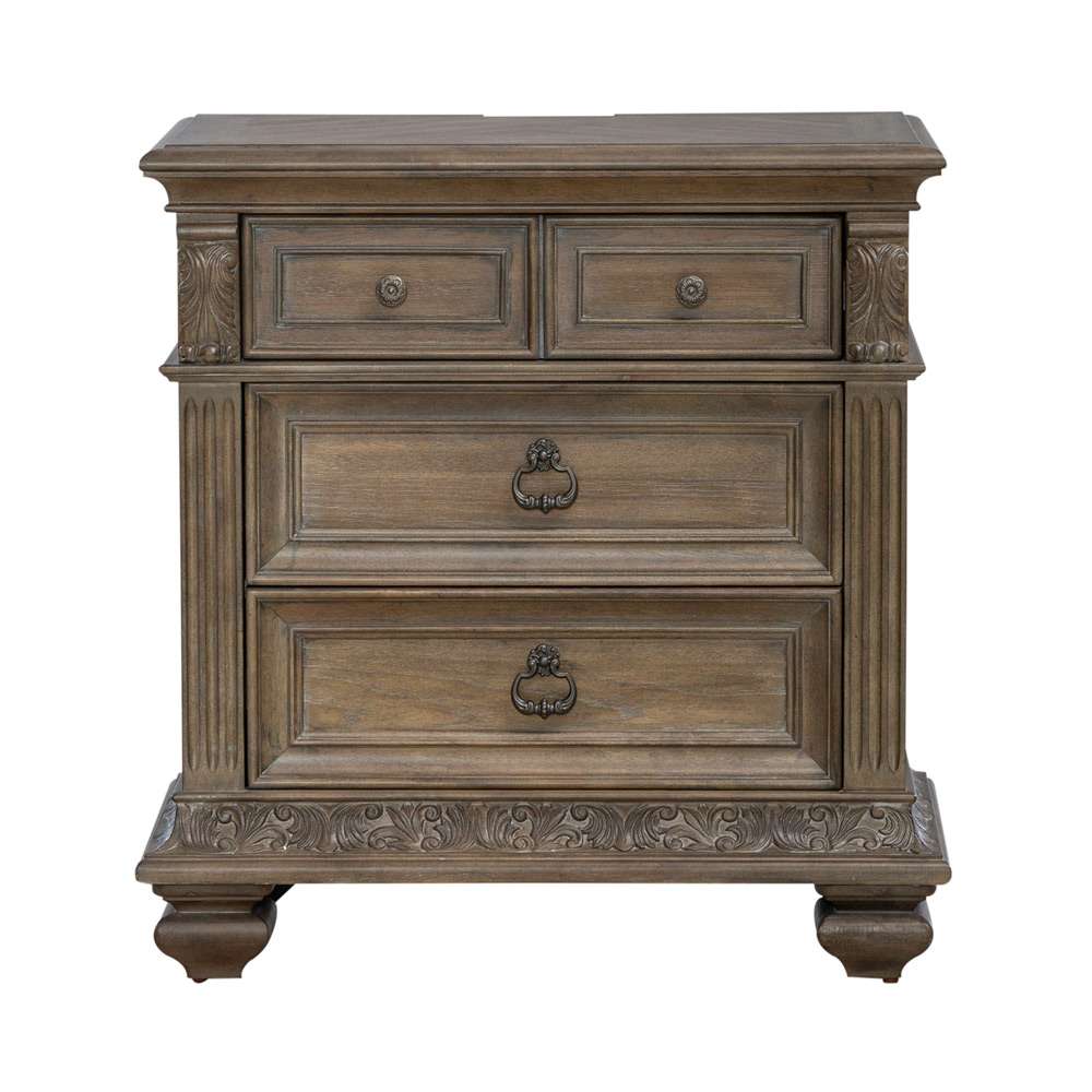 Liberty Furniture - Carlisle Court Bedside Chest with Charging Station - 502-BR62 veiw 5
