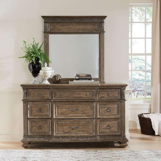 Liberty Furniture - Carlisle Court Dresser & Mirror  - 502-BR-DM veiw 1