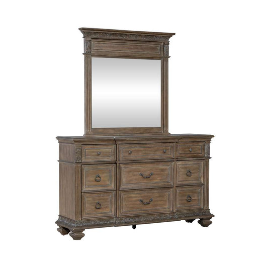Liberty Furniture - Carlisle Court Dresser & Mirror  - 502-BR-DM veiw 2