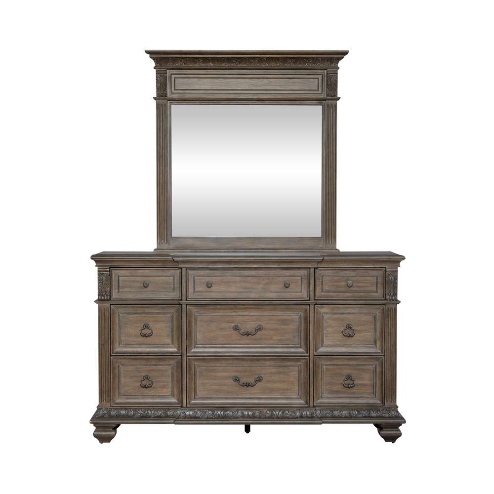 Liberty Furniture - Carlisle Court Dresser & Mirror  - 502-BR-DM veiw 3