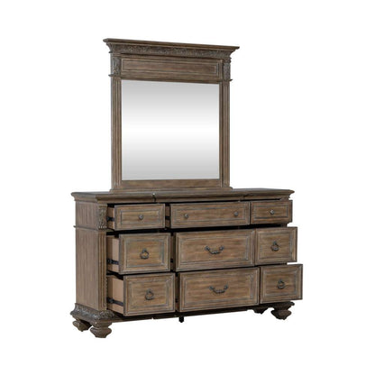 Liberty Furniture - Carlisle Court Dresser & Mirror  - 502-BR-DM veiw 6