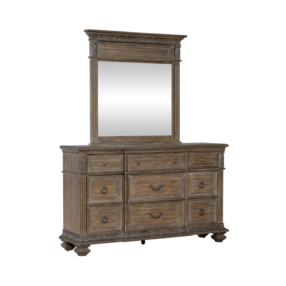 Liberty Furniture - Carlisle Court - Dresser & Mirror in Brown - 502-BR-DM view 2