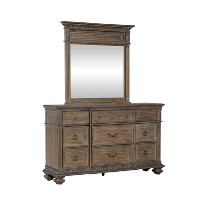 Liberty Furniture - Carlisle Court - Dresser & Mirror in Brown - 502-BR-DM view 2