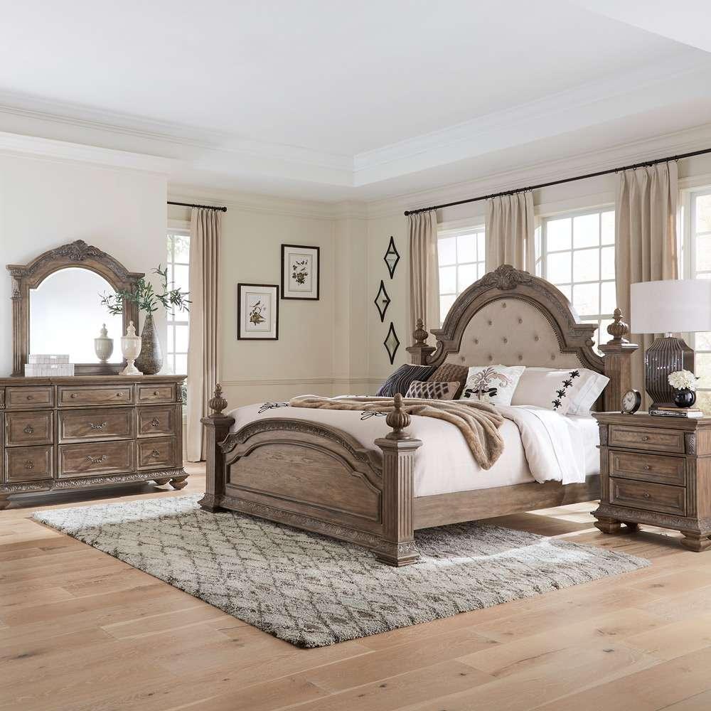 Liberty Furniture - Carlisle Court Queen Poster Bed, Dresser & Mirror, Nightstand - 502-BR-QPSDMN veiw 1