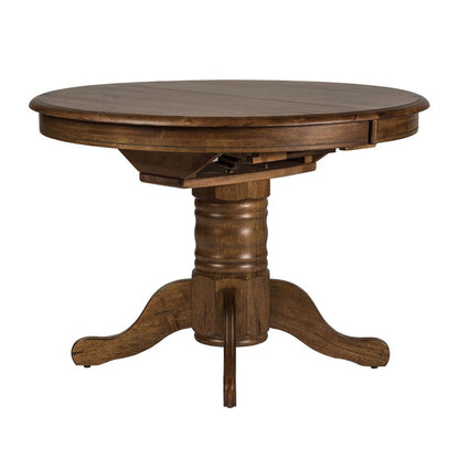 Liberty Furniture - Carolina Crossing - 3 Piece Round Table Set in Brown - 186-CD-3ROS view 2