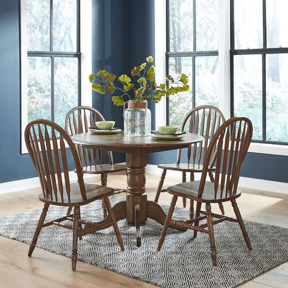 Liberty Furniture - Carolina Crossing 5 Piece Drop Leaf Set  - 186-CD-5DLS veiw 1