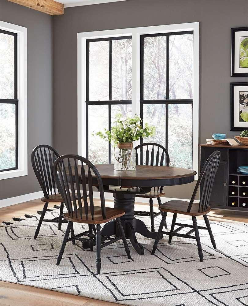 Liberty Furniture - Carolina Crossing 5 Piece Pedestal Table Set  - 186B-CD-5PDS veiw 1