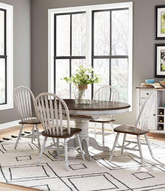 Liberty Furniture - Carolina Crossing 5 Piece Pedestal Table Set  - 186W-CD-5PDS veiw 1
