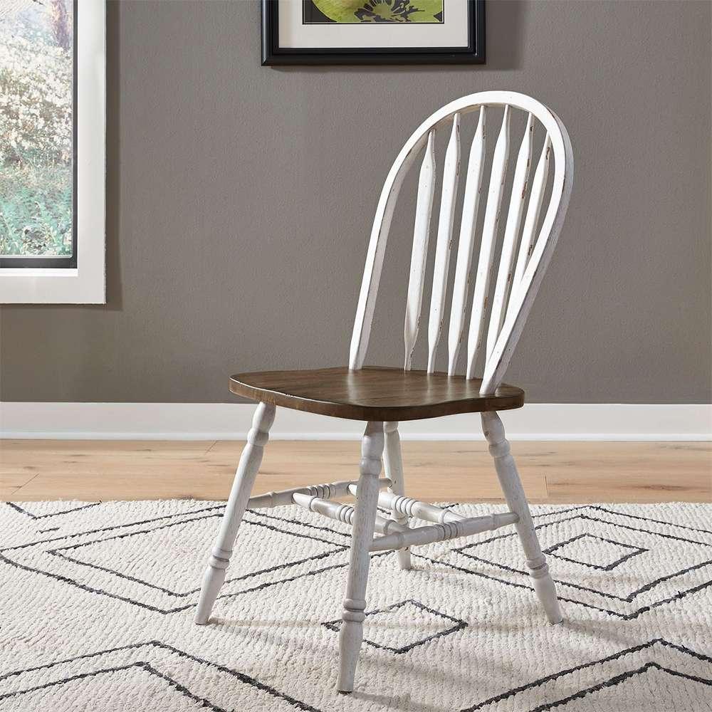 Liberty Furniture - Carolina Crossing 5 Piece Pedestal Table Set  - 186W-CD-5PDS veiw 2
