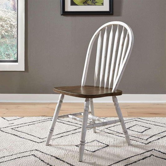 Liberty Furniture - Carolina Crossing 5 Piece Pedestal Table Set  - 186W-CD-5PDS veiw 2