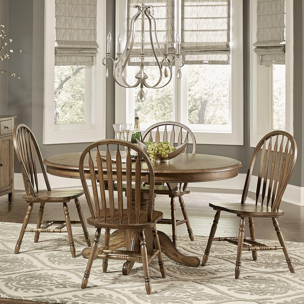 Liberty Furniture - Carolina Crossing 5 Piece Pedestal Table Set - 186-CD-5PDS veiw 1