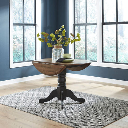Liberty Furniture - Carolina Crossing - Drop Leaf Table Set in Black - 186B-CD-DLT view 2