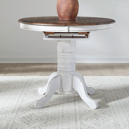 Liberty Furniture - Carolina Crossing - Gathering Table Set in White - 186W-CD-GTS view 2