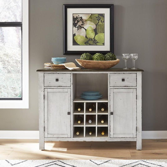 Liberty Furniture - Carolina Crossing Server- White - 186W-SR4836 veiw 1