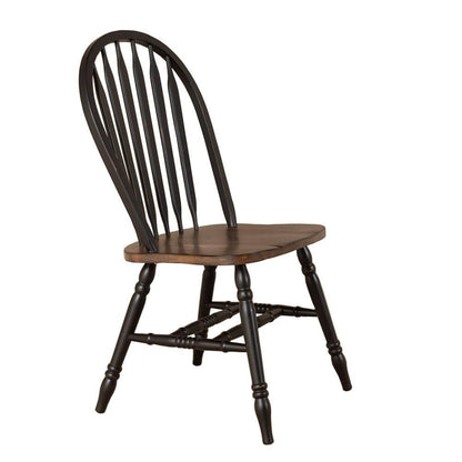 Liberty Furniture - Carolina Crossing Windsor Side Chair- Black in Black w/ Antique Honey Tops - 186B-C1000S veiw 3