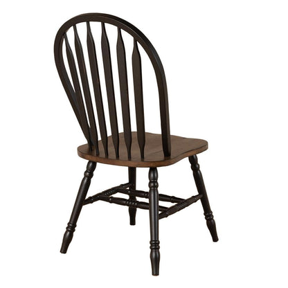 Liberty Furniture - Carolina Crossing Windsor Side Chair- Black in Black w/ Antique Honey Tops - 186B-C1000S veiw 5