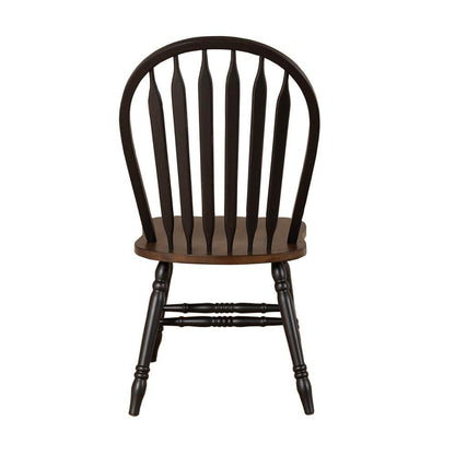 Liberty Furniture - Carolina Crossing Windsor Side Chair- Black in Black w/ Antique Honey Tops - 186B-C1000S veiw 6