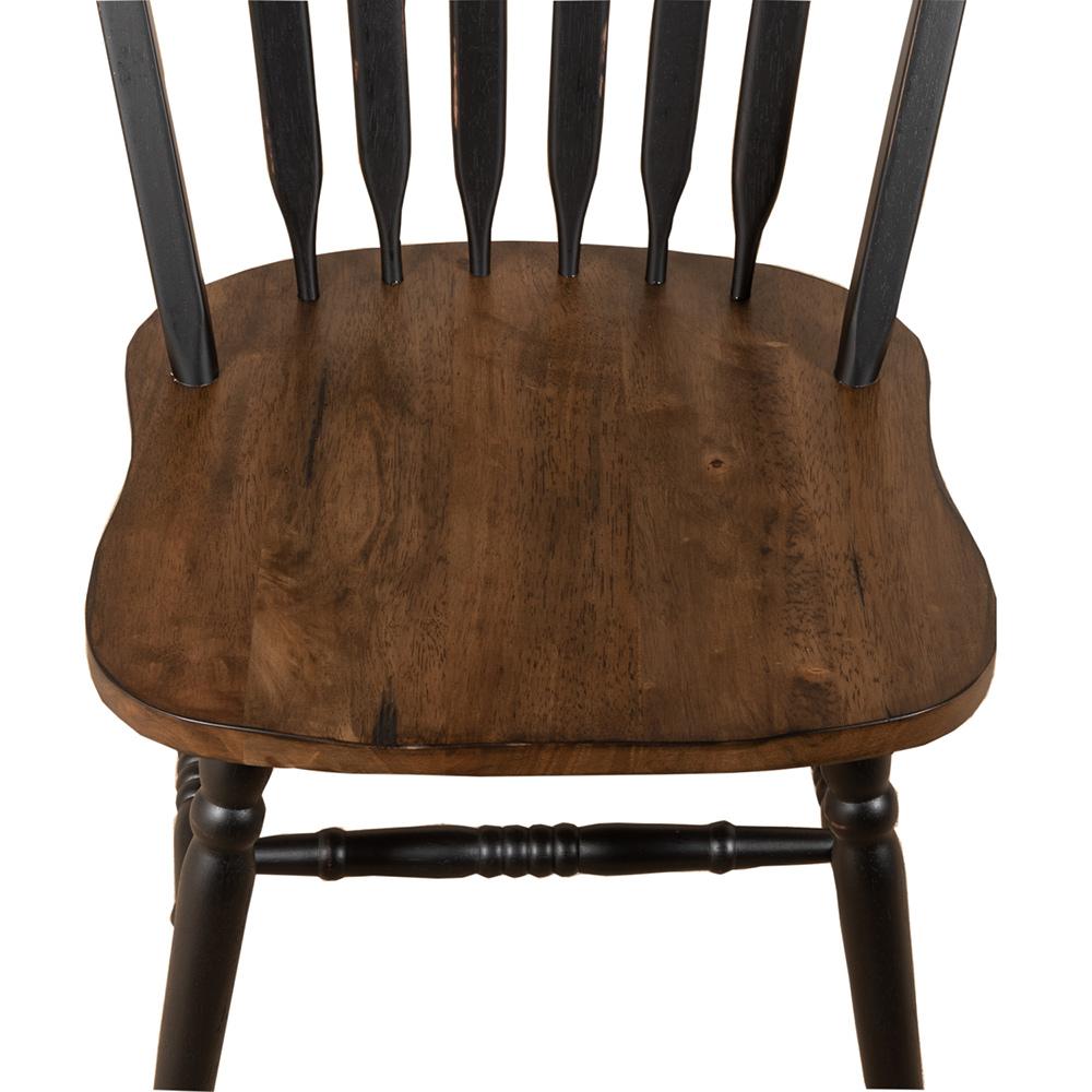 Liberty Furniture - Carolina Crossing Windsor Side Chair- Black in Black w/ Antique Honey Tops - 186B-C1000S veiw 7