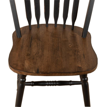 Liberty Furniture - Carolina Crossing Windsor Side Chair- Black in Black w/ Antique Honey Tops - 186B-C1000S veiw 7