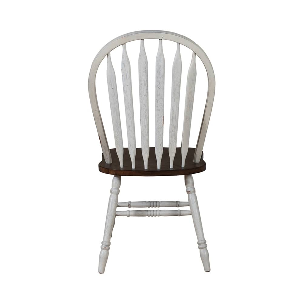 Liberty Furniture - Carolina Crossing Windsor Side Chair- White in White w/ Antique Honey Tops - 186W-C1000S veiw 5