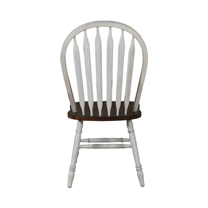 Liberty Furniture - Carolina Crossing Windsor Side Chair- White in White w/ Antique Honey Tops - 186W-C1000S veiw 5