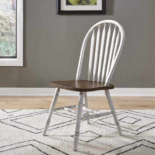 Liberty Furniture - Carolina Crossing Windsor Side Chair - White (Set of 2) - 186W-C1000S veiw 1
