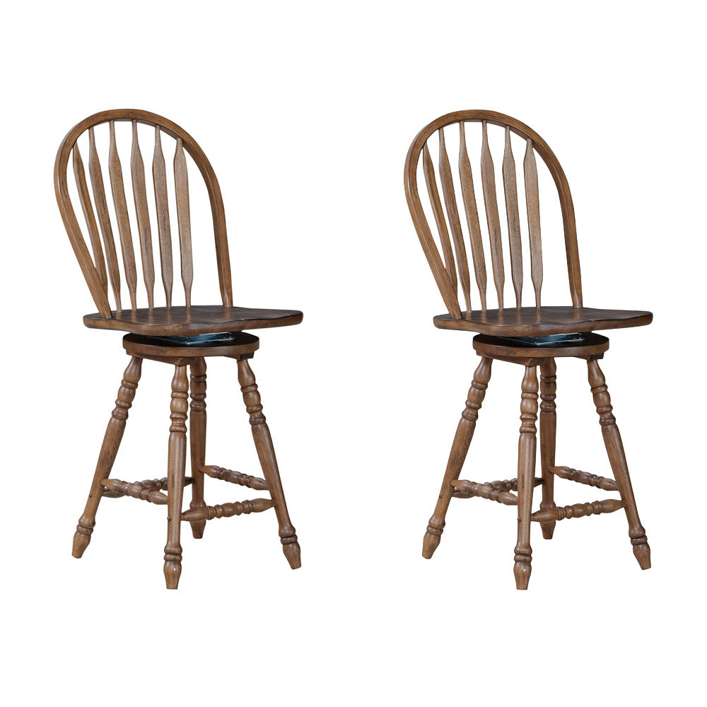 Liberty Furniture - Carolina Crossing Windsor Swivel Counter Chair - Set of 2 - 186-B100324-2PK view 1