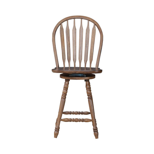 Liberty Furniture - Carolina Crossing Windsor Swivel Counter Chair - Set of 2 - 186-B100324-2PK view 2