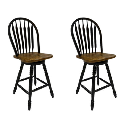Liberty Furniture - Carolina Crossing Windsor Swivel Counter Chair - Set of 2 - 186B-B100324-2PK view 1