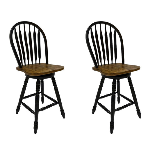 Liberty Furniture - Carolina Crossing Windsor Swivel Counter Chair - Set of 2 - 186B-B100324-2PK view 1