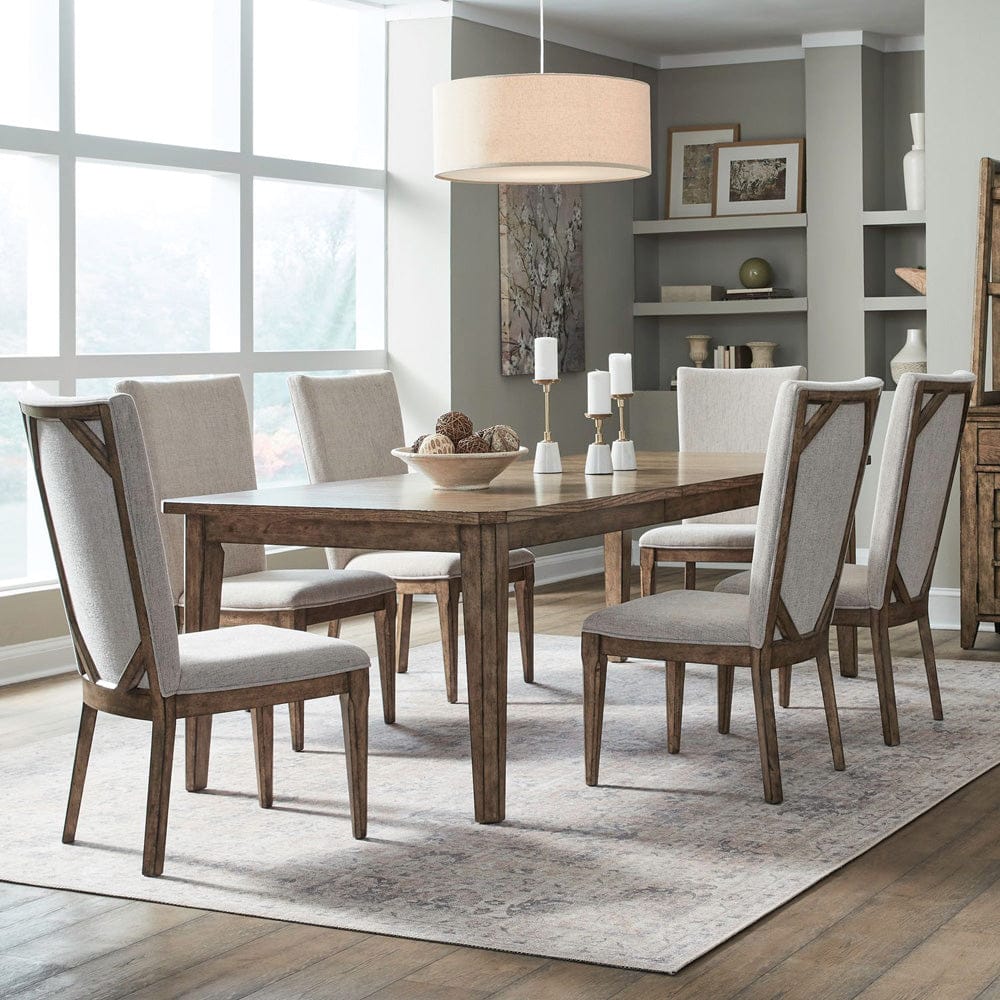 Liberty Furniture - Carolina Park - 7 Piece Rectangular Table Set in Brown - 930-DR-7RLS view 1