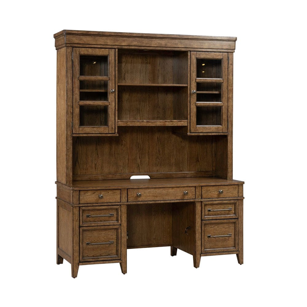Liberty Furniture - Carolina Park - Credenza & Hutch in Brown - 930-HO-CHS view 1