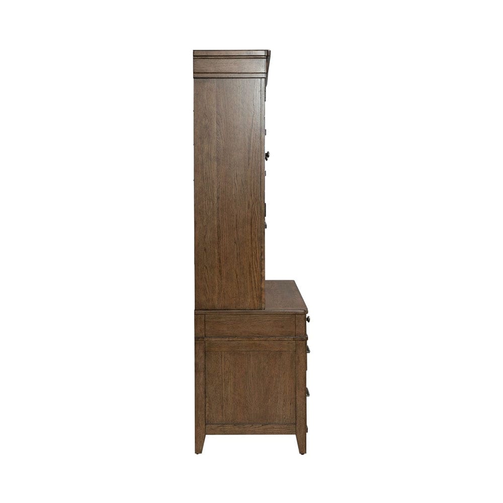 Liberty Furniture - Carolina Park - Credenza & Hutch in Brown - 930-HO-CHS view 3