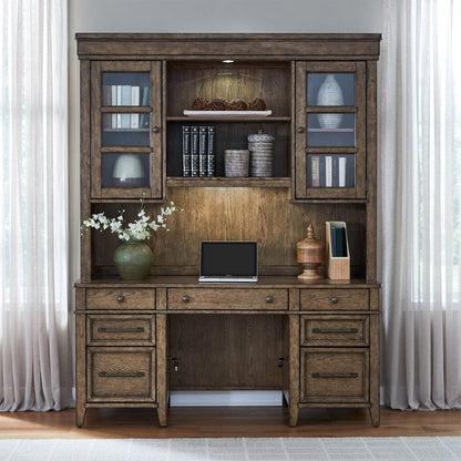 Liberty Furniture - Carolina Park - Credenza & Hutch in Brown - 930-HO-CHS view 5