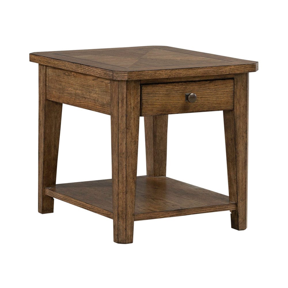 Liberty Furniture - Carolina Park - End Table in Brown - 930-OT1020 view 2