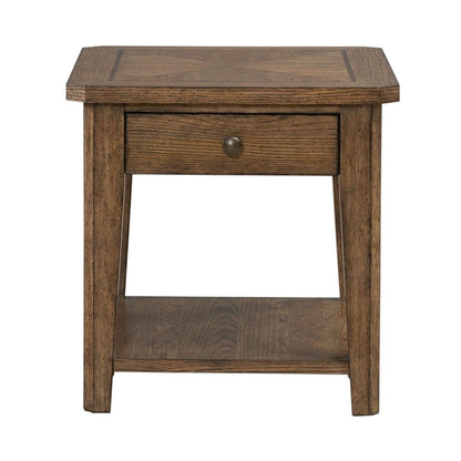 Liberty Furniture - Carolina Park - End Table in Brown - 930-OT1020 view 3