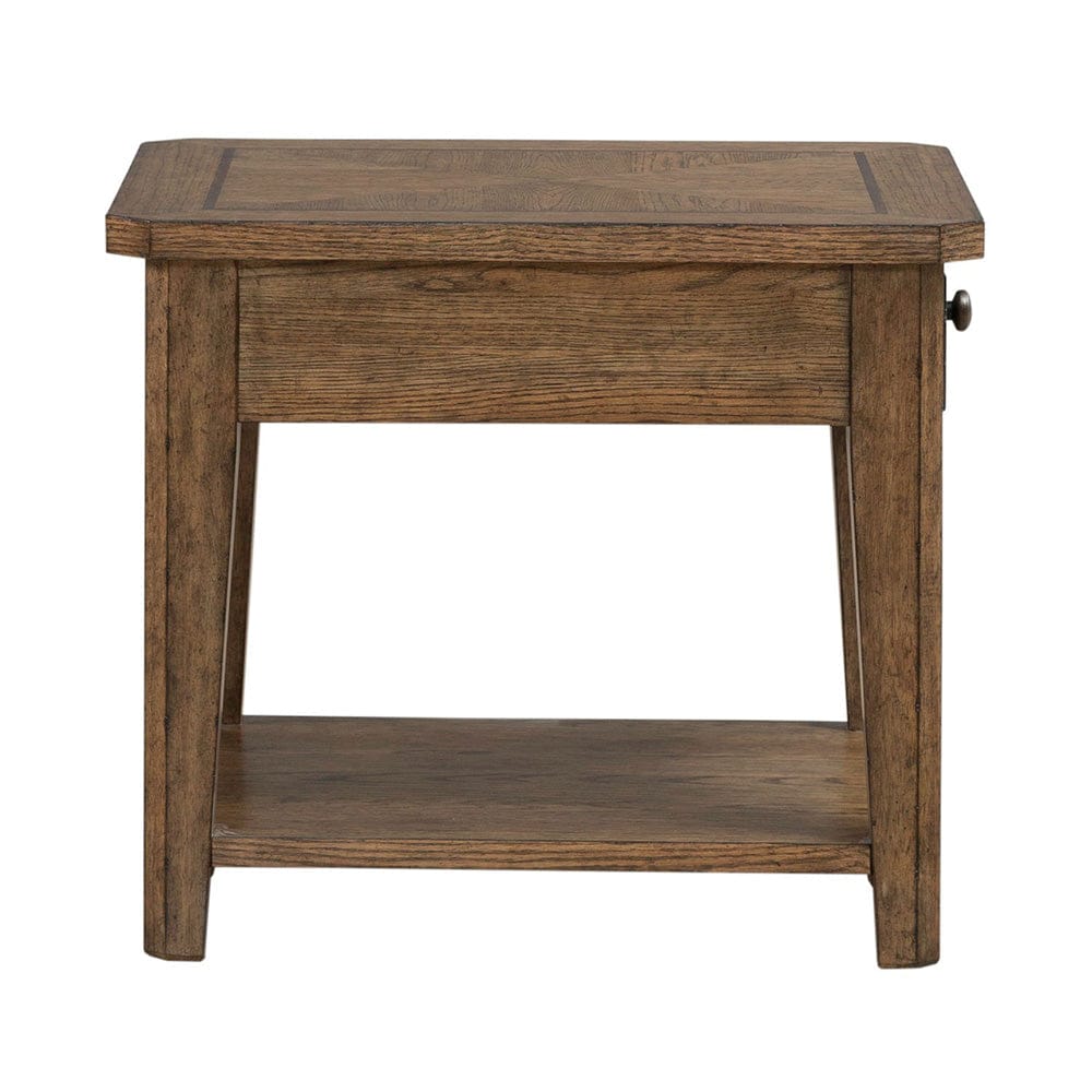 Liberty Furniture - Carolina Park - End Table in Brown - 930-OT1020 view 4